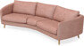 Madison - 3-sits soffa svängd, 90 cm - Röd