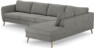 County - 3-sits soffa med divan höger - Grå