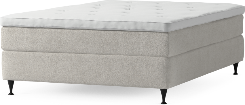 Delux Sense - Kontinentalsäng, enkelsäng 140 cm med bäddmadrass och sängben