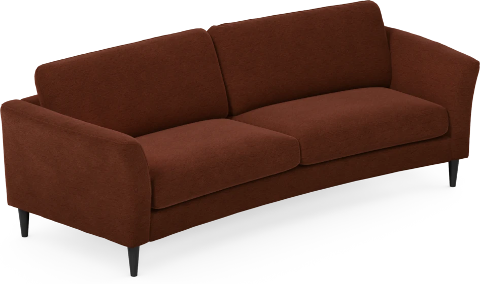 Bridge - 3-sits soffa svängd - Orange