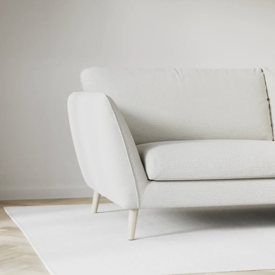 Madison - 2-sits soffa med divan vänster och höger - Vit