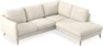 Madison Lux - 2-sits soffa med divan höger - Vit