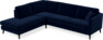 Eden - 2,5-sits soffa med divan - Blå