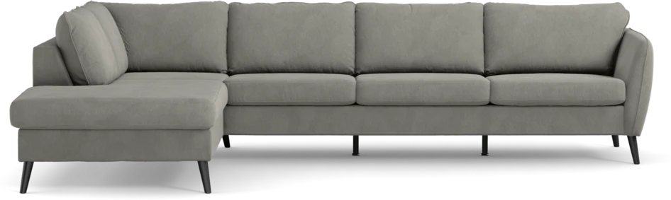 County - 3-sits soffa med divan vänster - Grå