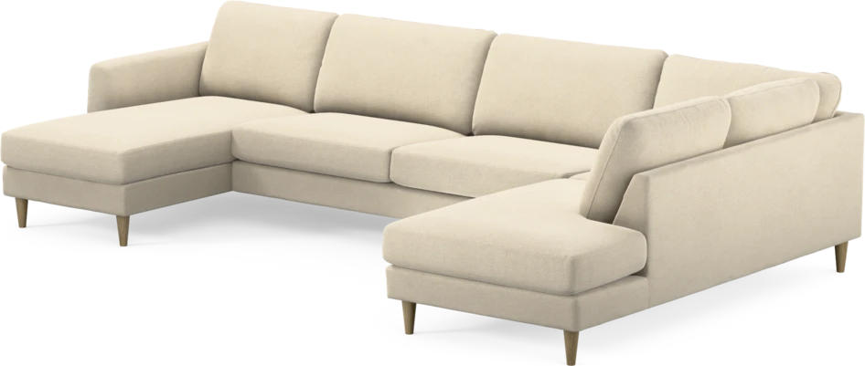 Bridge - 3-sits soffa med schäslong vänster och divan höger - Beige