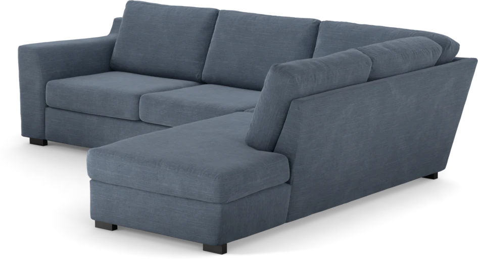 Friday - 2,5-sits soffa med divan höger - Blå