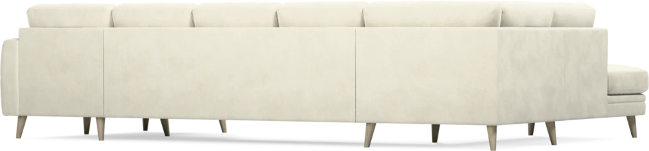 Eden - 3-sits soffa med divan vänster och schäslong höger - Vit