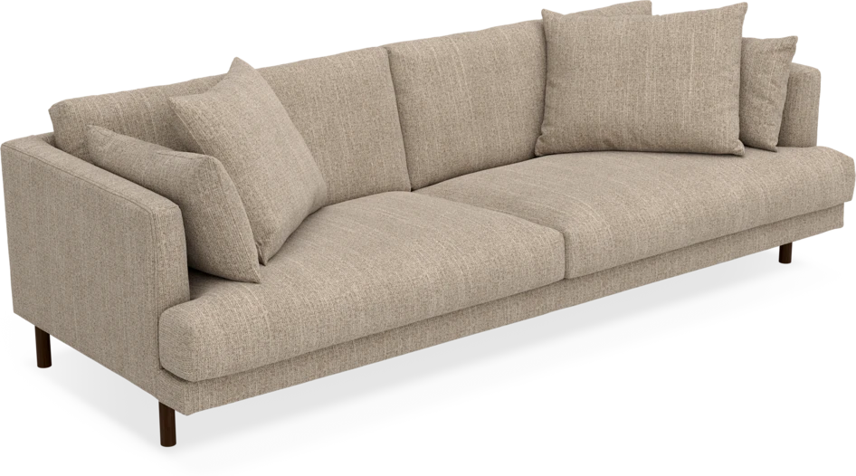 Harper - 4-sits soffa - Brun