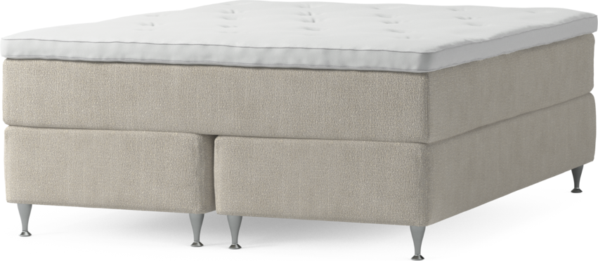 Delux Exclusive - Kontinentalsäng, dubbelsäng med bäddmadrass och sängben