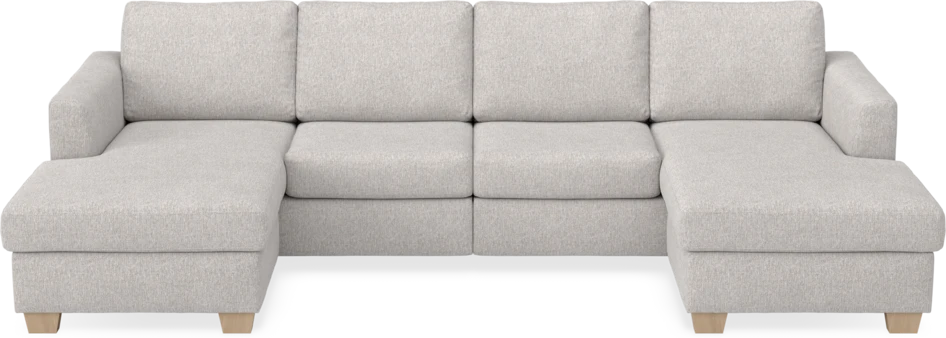 Friday - 2-sits soffa med två schäslonger - Grå
