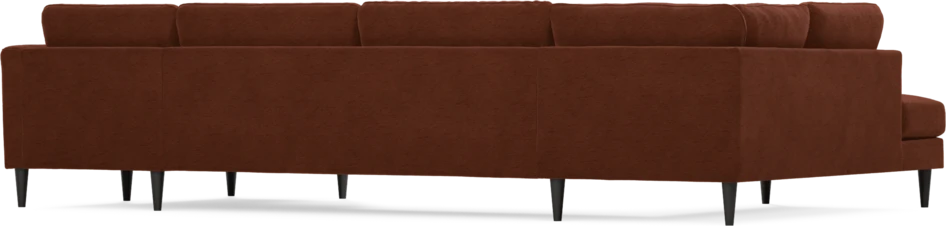 Bridge - 3-sits soffa med divan vänster och schäslong höger - Orange