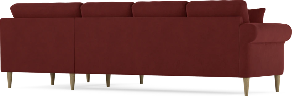 Eden - Hörnsoffa, 3+1-sits - Röd