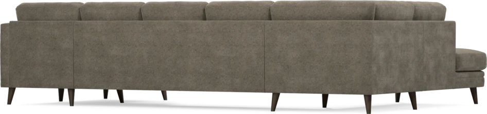 Eden - 3-sits soffa med divan vänster och schäslong höger - Brun