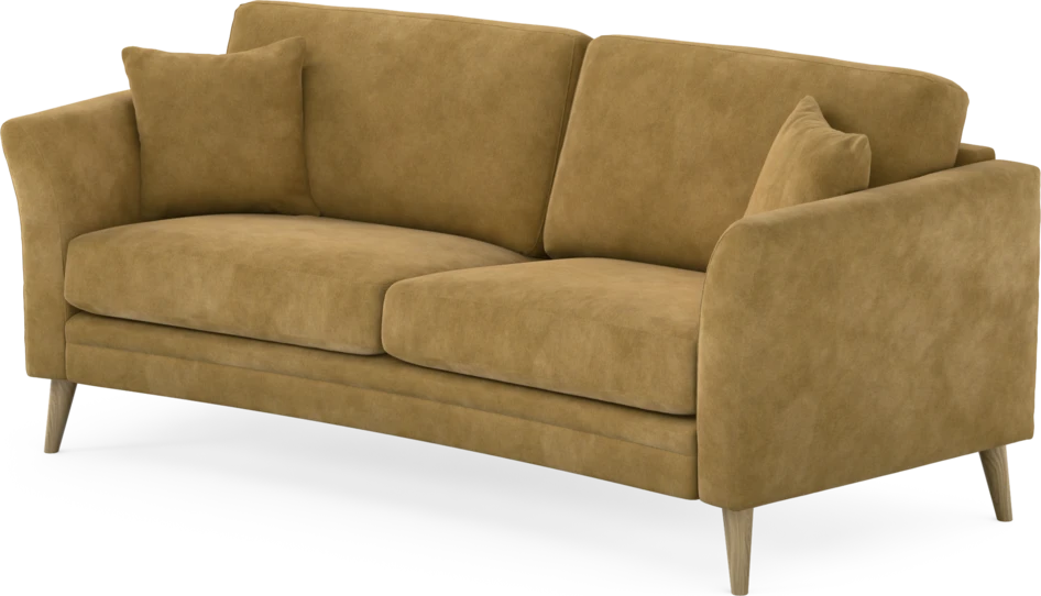 Eden - 2,5-sits soffa svängd - Gul