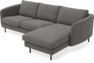 Madison - 2-sits soffa med schäslong höger - Brun