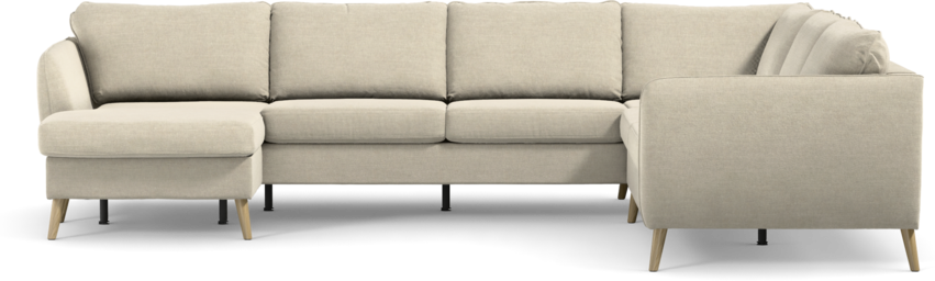 County - Hörnsoffa, 3+2-sits med schäslong vänster - Beige