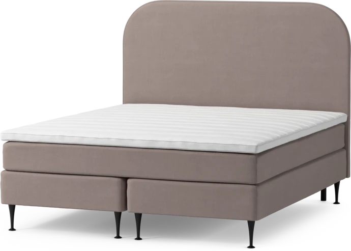 Roma Family, Kontinentalsäng, dubbelsäng med bäddmadrass och sänggavel slät, B 160-180