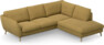 Madison - 2-sits soffa med divan höger - Gul