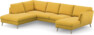 Madison Lux - 2-sits soffa med divan vänster och schäslong höger - Gul