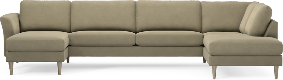 Bridge - 3-sits soffa med schäslong vänster och divan höger - Beige