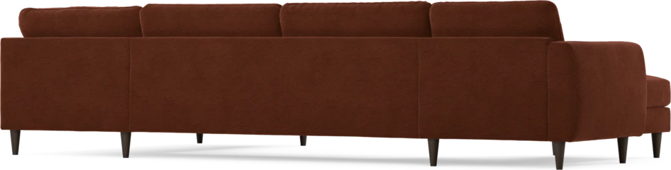 Bridge - 3-sits soffa med schäslong vänster och divan höger - Orange