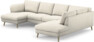 Madison Lux - 2-sits soffa med schäslong vänster och divan höger - Vit