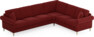 Eden - Hörnsoffa, 3+2-sits - Röd