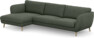 Madison Lux - 3-sits soffa med schäslong vänster - Grön