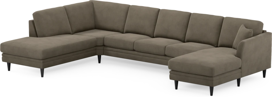 Eden - 3-sits soffa med divan vänster och schäslong höger - Beige