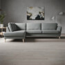 Bridge - 3-sits soffa med divan vänster - Grå