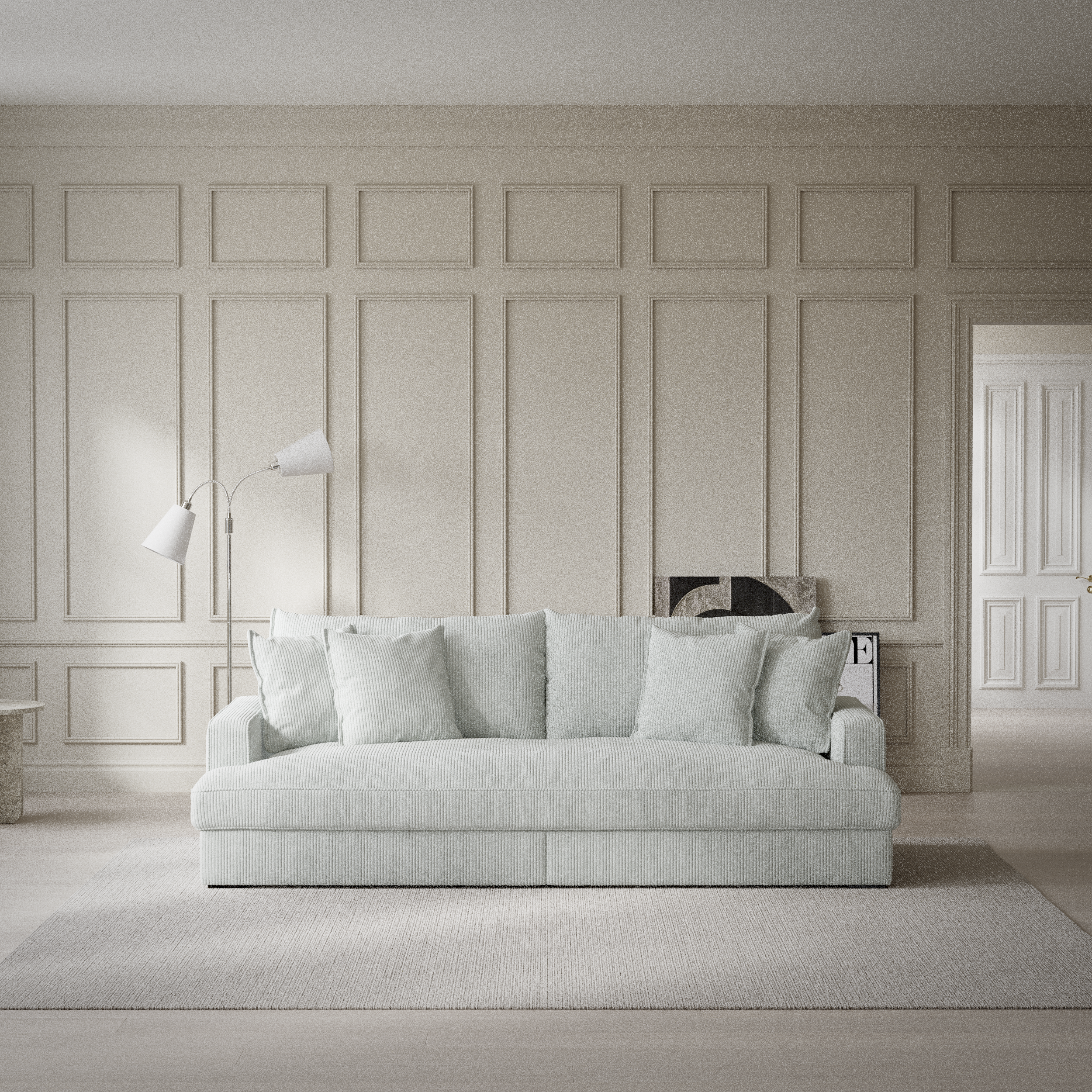 Rossi - 3-sits soffa, hel dyna - inspiration