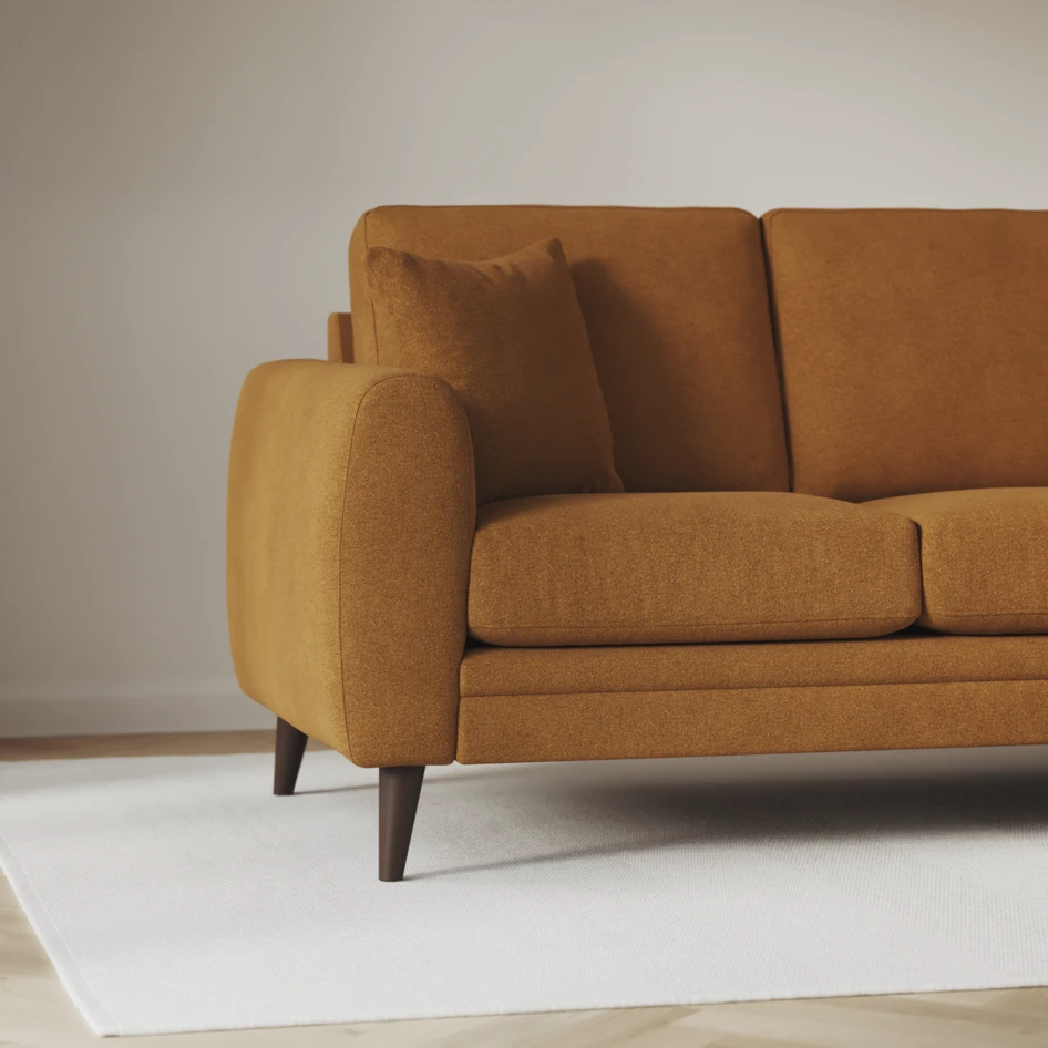 Eden - 2,5-sits soffa svängd - Gul