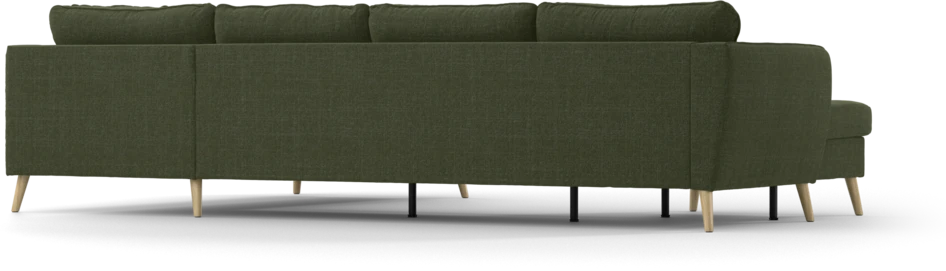 County - 3-sits soffa med schäslong vänster och divan höger - Grön