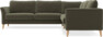 Bridge - Hörnsoffa, 3+2-sits - Brun