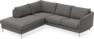 Madison - 2-sits soffa med divan vänster - Brun