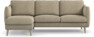Madison Lux - 2-sits soffa med schäslong vänster - Beige