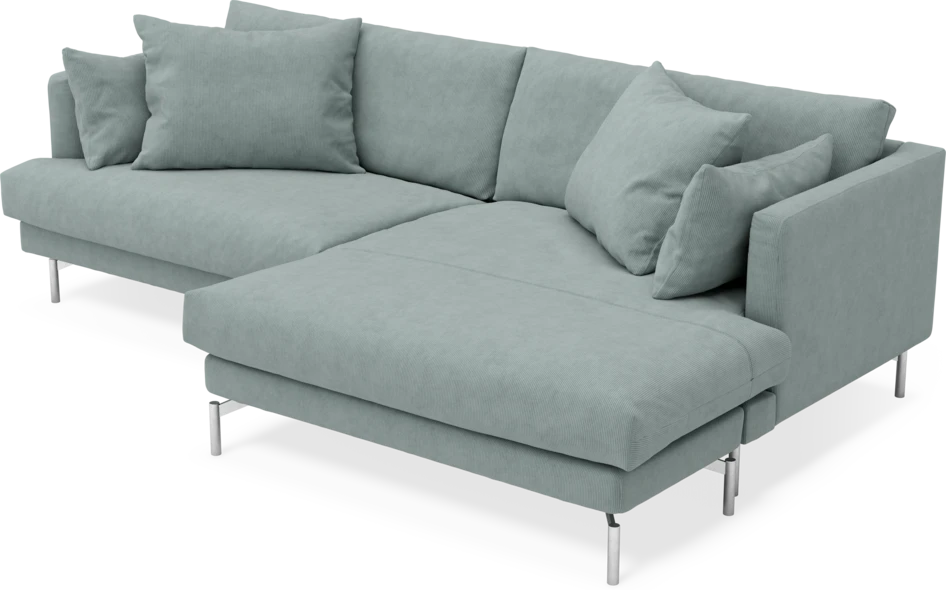 Harper - 4-sits med schäslong XL höger - Grön