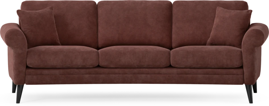Eden - 3-sits soffa svängd - Röd