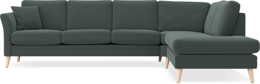 Eden - 3-sits soffa med divan - Grå