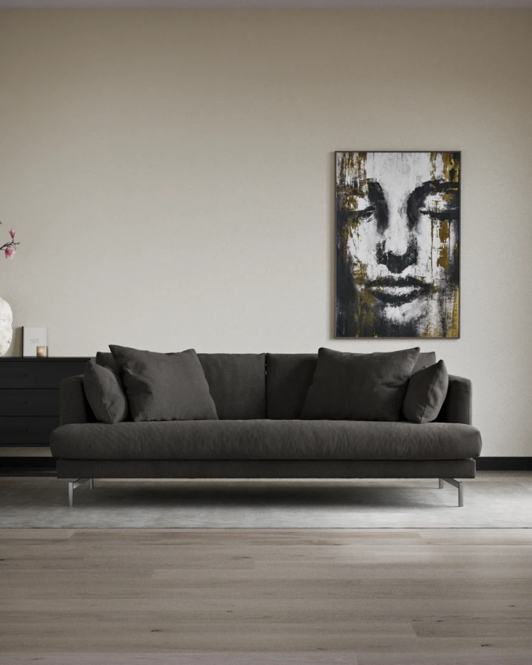 Harper - 3-sits soffa, hel dyna - inspiration