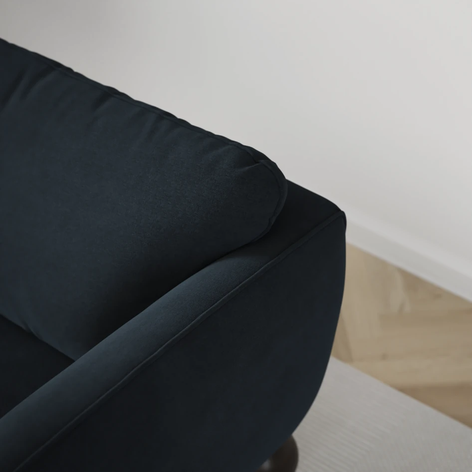Madison - 2-sits soffa med divan vänster och schäslong höger - Blå