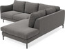 Madison - 2-sits soffa med divan höger - Brun