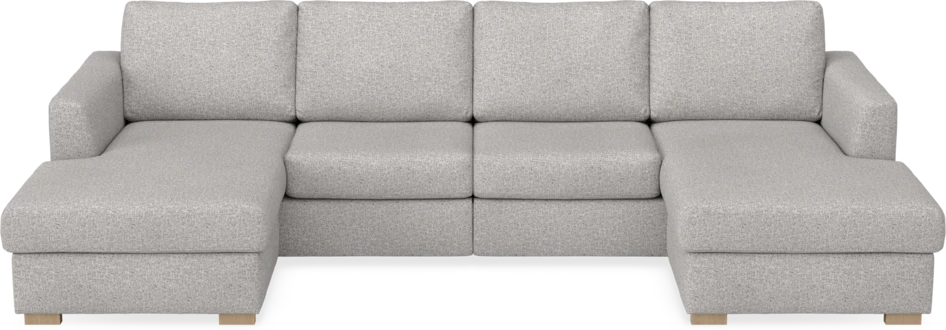 Friday - 2-sits soffa med två schäslonger - Vit