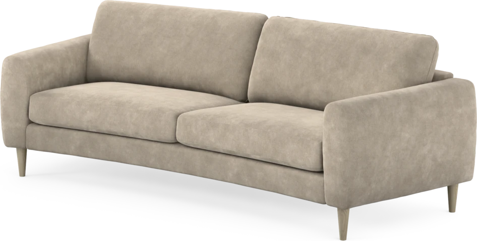 Bridge - 3-sits soffa svängd - Beige