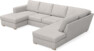 Friday - 3-sits soffa med schäslong vänster och divan höger - Grå