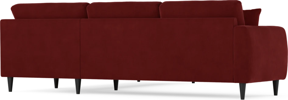 Eden - Hörnsoffa, 2,5+2,5-sits - Röd