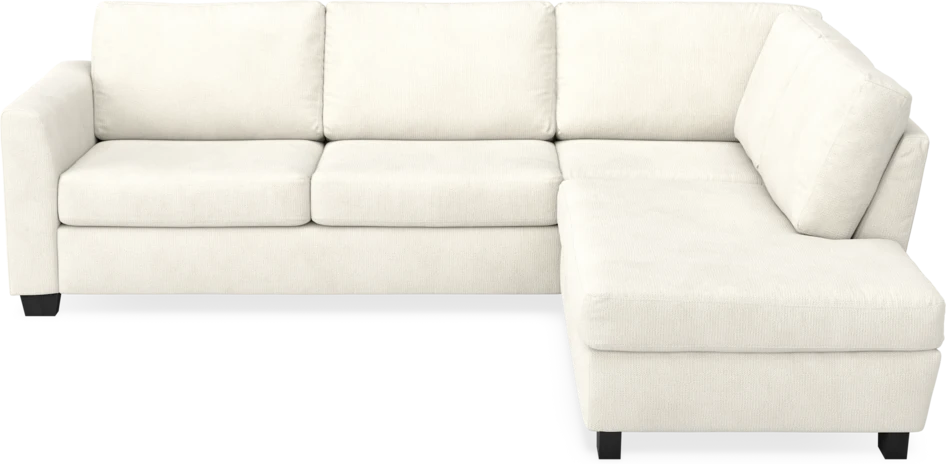 Friday - 2,5-sits soffa med divan höger - Vit