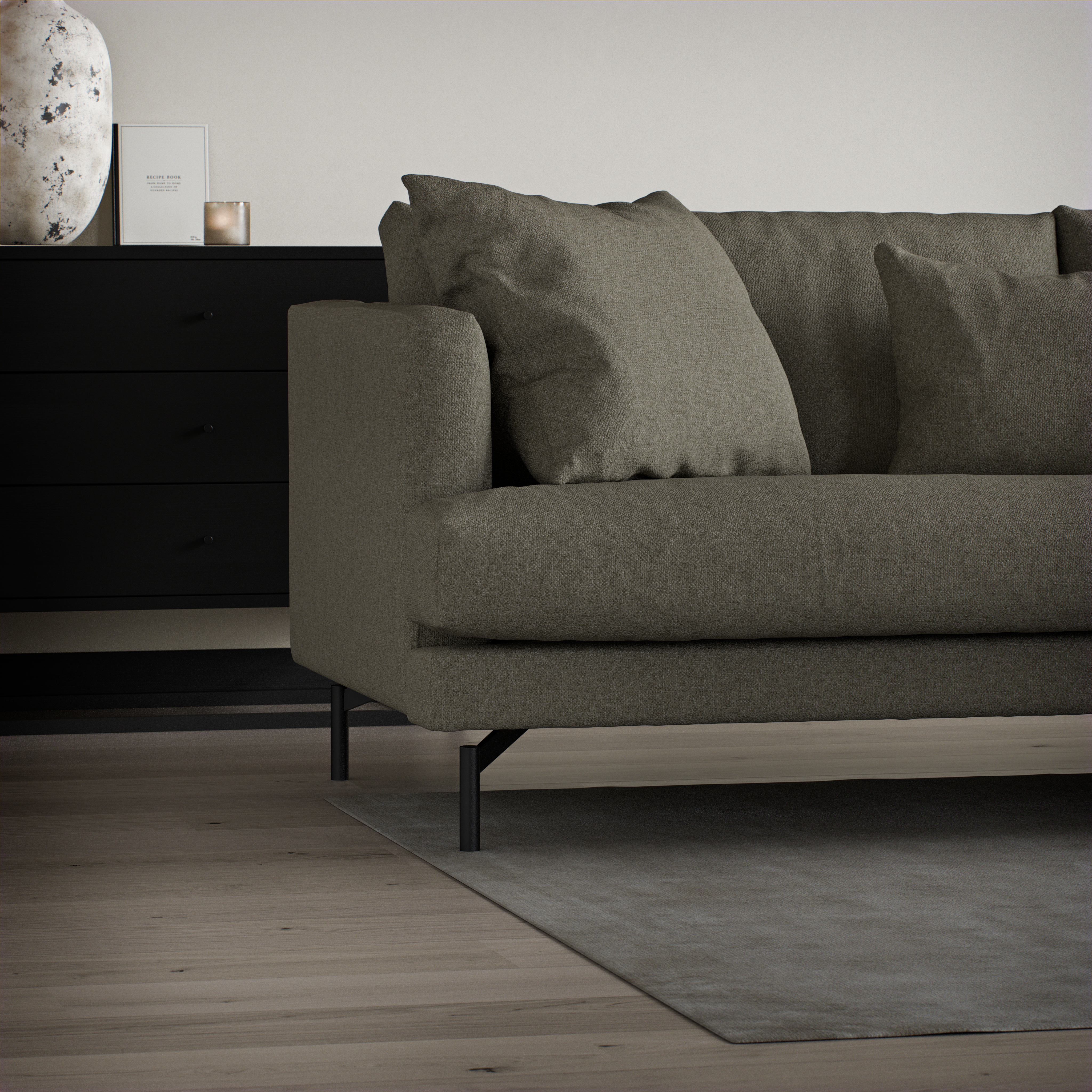 Harper - 3-sits soffa med divan höger - inspiration