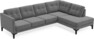 Rio - 3-sits soffa med divan höger - Grå