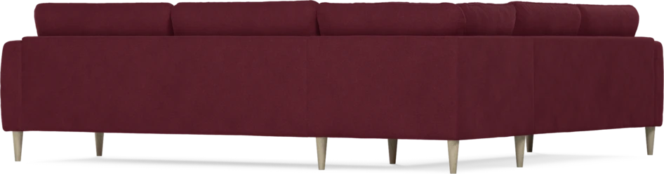 Bridge - Hörnsoffa, 2+3-sits - Röd